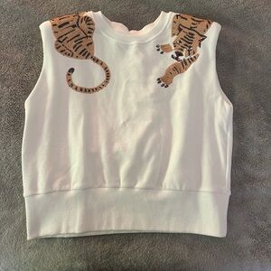Queen of Sparkles, Over the Shoulder Tigers Sweatshirt Tank